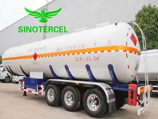 Mn Stahlgasbehälter Halbanhänger Brennstoffbehälter 55000Liter Propangehälter