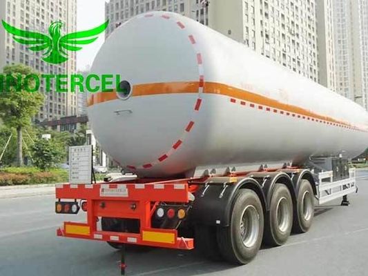 55000Ltr Gasbehälter Semianhänger mit drei Achsen Lng Semianhänger