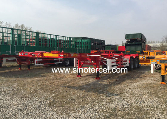 Q235 Stahl-Skelett-Halbanhänger WABCO Bremsbehälter-Halbanhänger