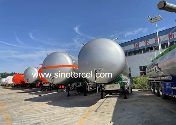 3Axle Kraftstoffbehälter Semi-Anhänger 30CBM-60CBM Wasserbehälter Semi-Anhänger
