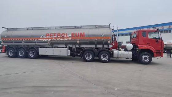 40CBM Petroleum Semi Tanker Anhänger 3 Achsen 7 Abteil