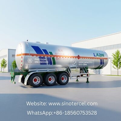 30CBM -60CBM Semi-Tanker-Anhänger Pentan Semi-Anhänger 3 Achsen / 4 Achsen