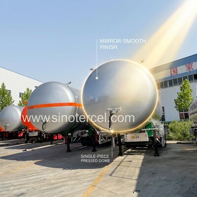 3Axle Kraftstoffbehälter Semi-Anhänger 30CBM-60CBM Wasserbehälter Semi-Anhänger